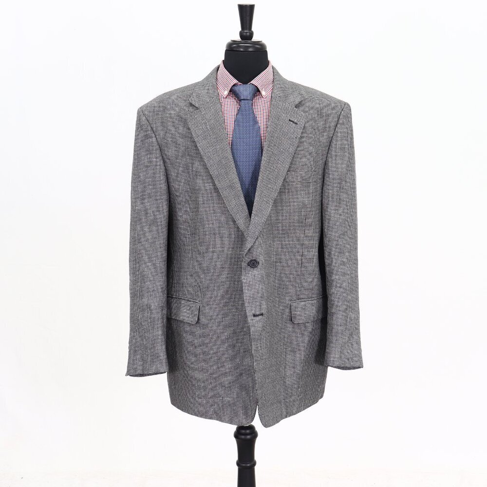 Jos. A. Bank 50R Gray HT 2-Button Sport Coat Blazer Jacket G681